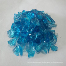 1-2 mm Océano azul triturado de vidrio, arena de vidrio / granulado para el importador
